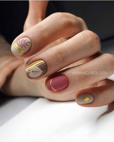 Модный дизайн ногтей с рисунком