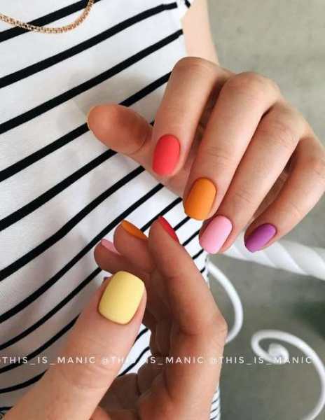 Разный дизайн ногтей - новый тренд 2021-2022, фото