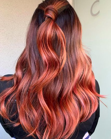 Рыжий цвет волос: идеи окраски