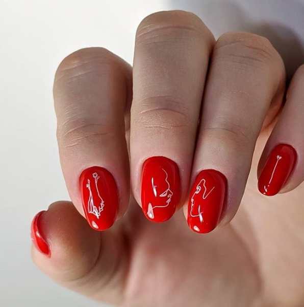 Супер новый красный арт для ногтей 2022: удивительные идеи дизайна и фото примеры